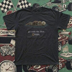 Black National Geographic Sea Otter T-shirt